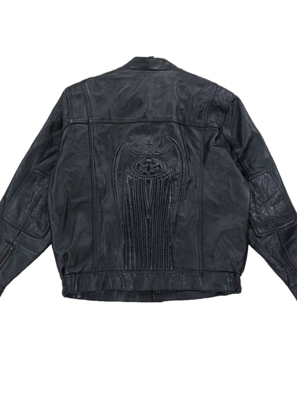 Vintage 90s Batman Leather Biker Jacket Men's Large, Very Rare, DC Comics x WB